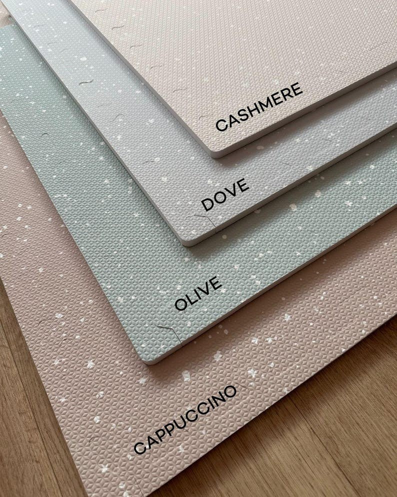 Foam Puzzle Playmat - Spots Cappuccino