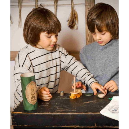 LALA Stick Figure Puzzle - Green