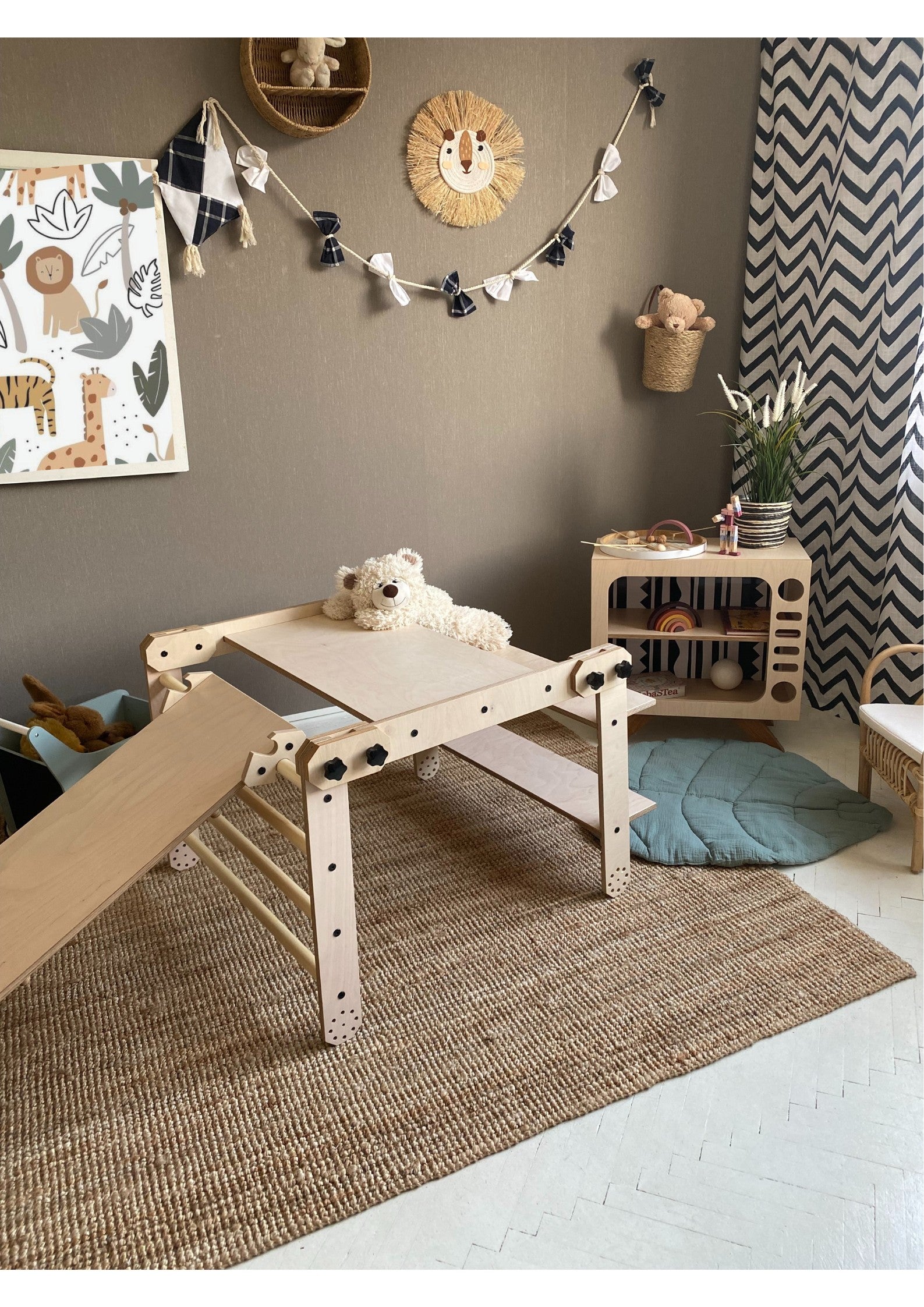 Montessori Climbing Set / Table / Drawing Board NABU