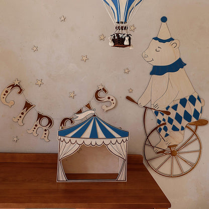 Wooden Wall Garland CIRCUS