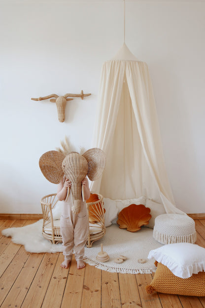 Organic Cotton Canopy - Raw Cotton