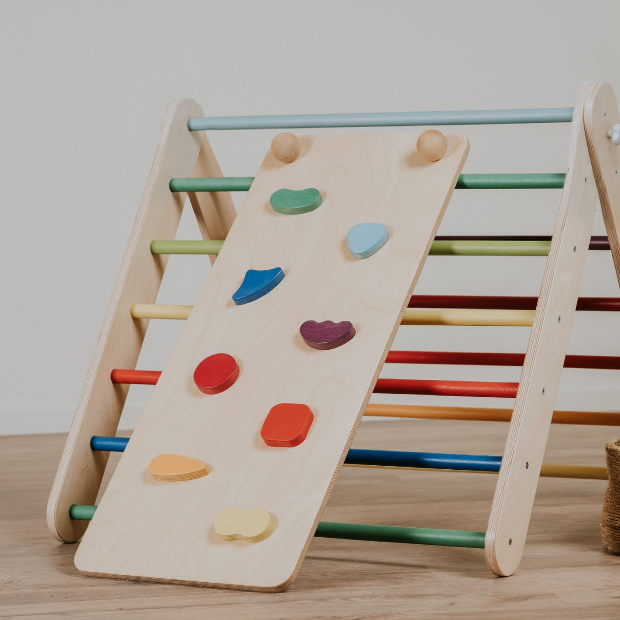 Ramp for the leg&go Pikler Triangle and Swedish Wall - Rainbow