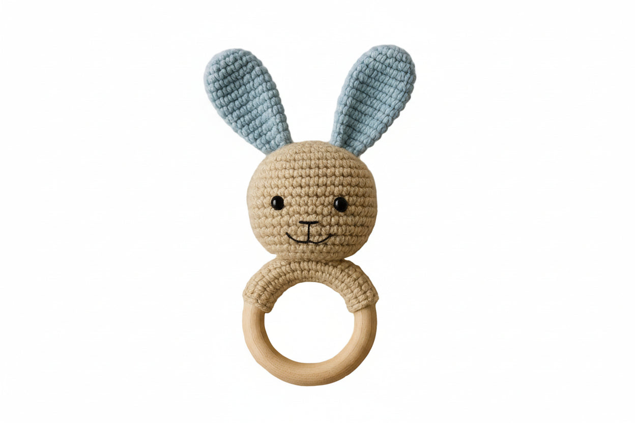 Rattle Bunny - Blue