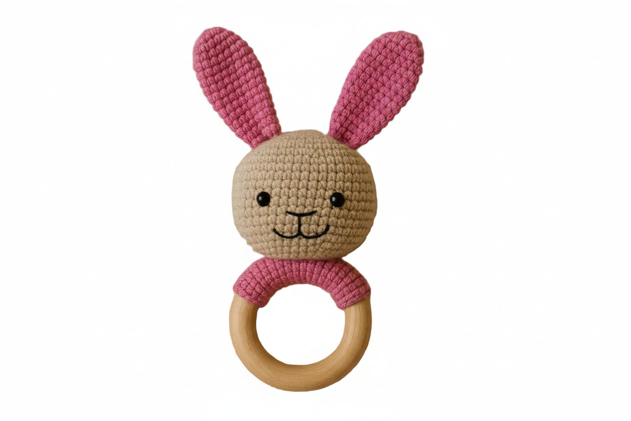 Rattle Bunny - Pink