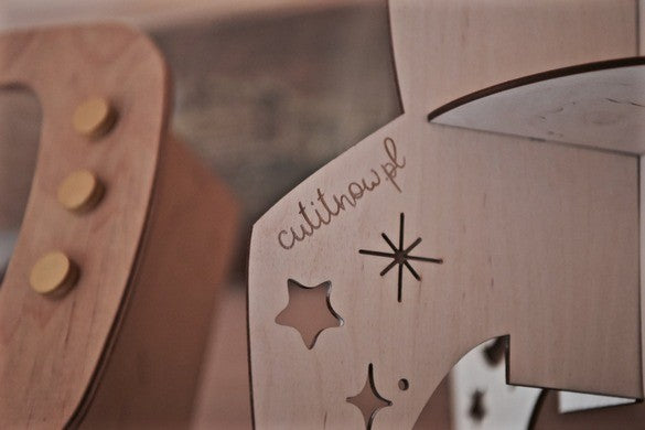 Rocket Shelf - Self-Assembly Wooden Decoration