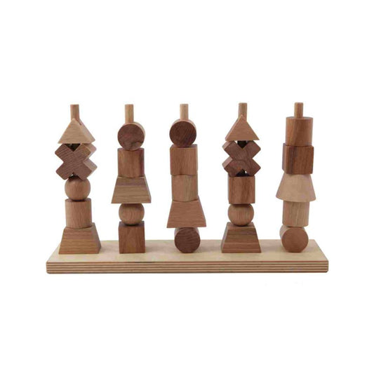 Wooden Fence Puzzle - Natural